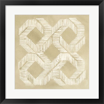 Framed Sand Stitch II Print