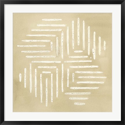 Framed Sand Stitch III Print