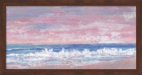 Framed Coastal Pink Horizon II Print