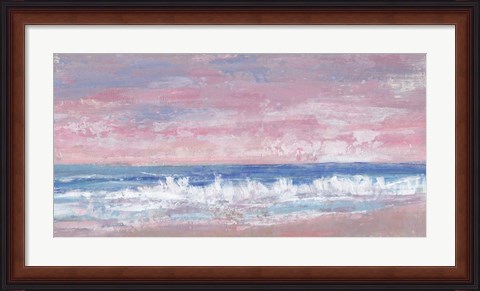 Framed Coastal Pink Horizon II Print