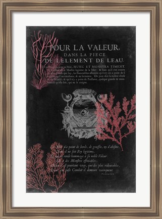 Framed Pour La Mer II Print