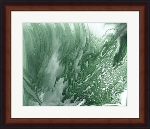 Framed Marbled Malachite II Print