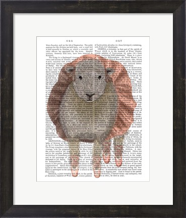 Framed Ballet Sheep 1 Book Print Print