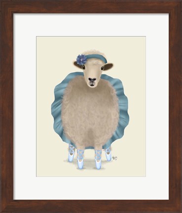 Framed Ballet Sheep 3 Print