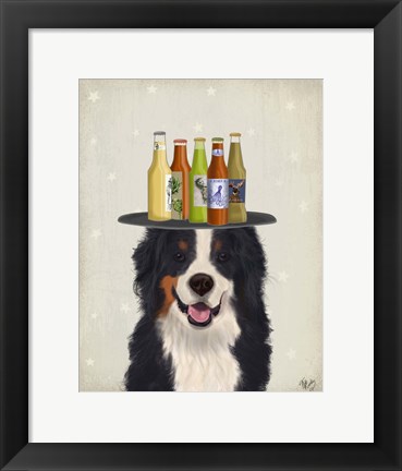 Framed Bernese Beer Lover Print