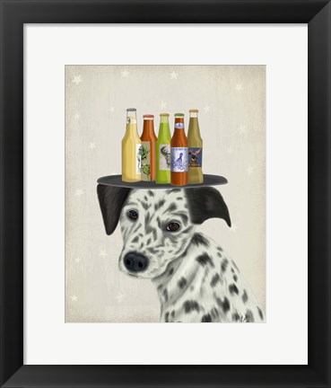 Framed Dalmatian Beer Lover Print