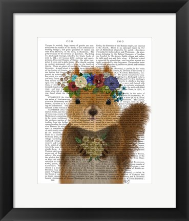 Framed Squirrel Bohemian Book Print Print