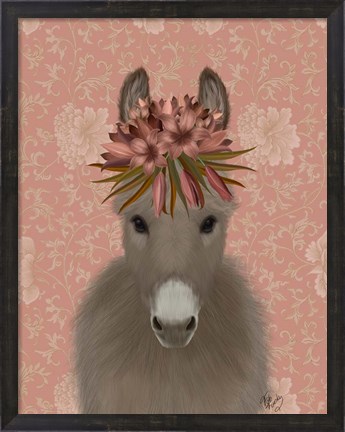 Framed Donkey Bohemian 1 Print