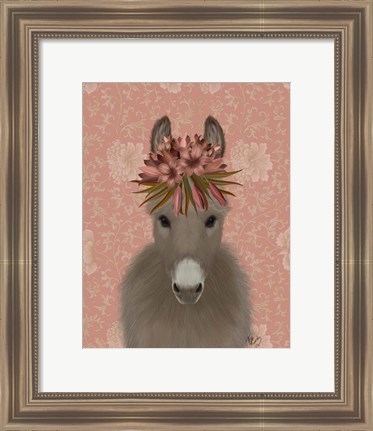 Framed Donkey Bohemian 1 Print