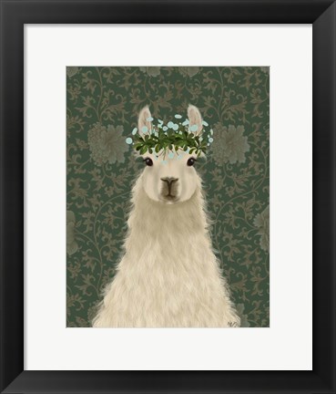 Framed Llama Bohemian 1 Print