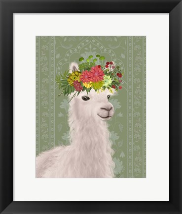 Framed Llama Bohemian 4 Print