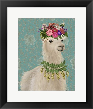 Framed Llama Bohemian 2 Print