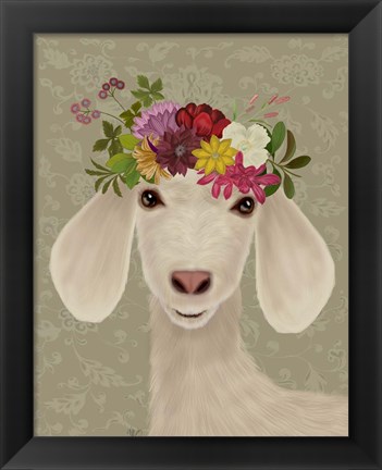 Framed Goat Bohemian 2 Print