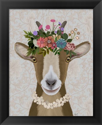 Framed Goat Bohemian 3 Print