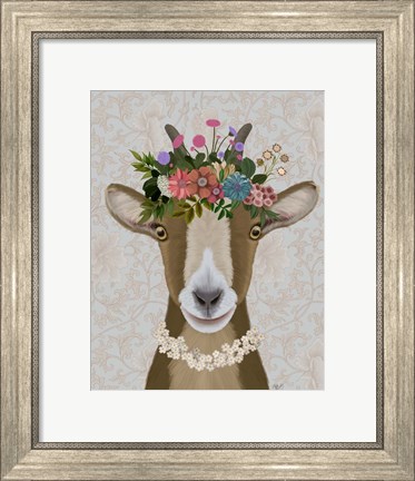 Framed Goat Bohemian 3 Print