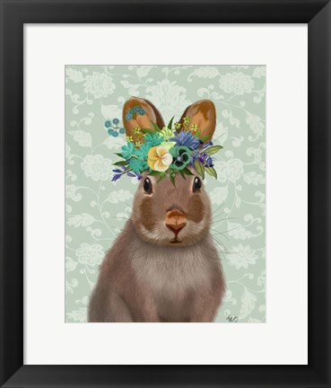 Framed Rabbit Bohemian Print