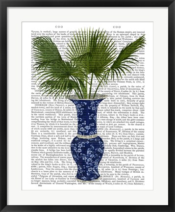 Framed Chinoiserie Vase 8, With Plant Book Print Print