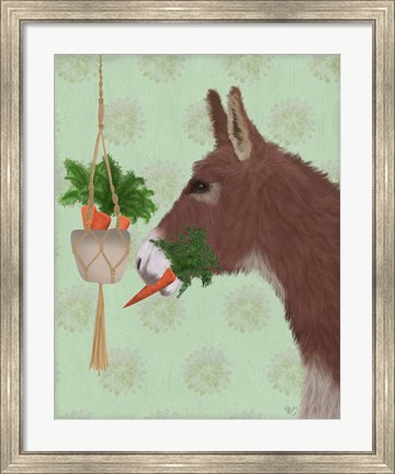 Framed Donkey Lunch Print