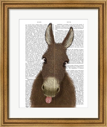 Framed Funny Farm Donkey 1 Book Print Print