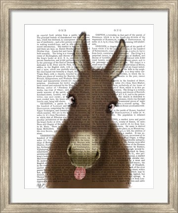Framed Funny Farm Donkey 1 Book Print Print