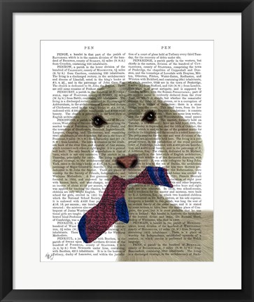Framed Goat Sock Lunch Book Print Print