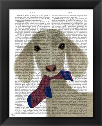 Framed Goat Sock Lunch Book Print Print