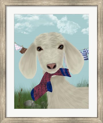 Framed Goat Sock Lunch Print