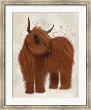 Framed Highland Cow 2, Full Print