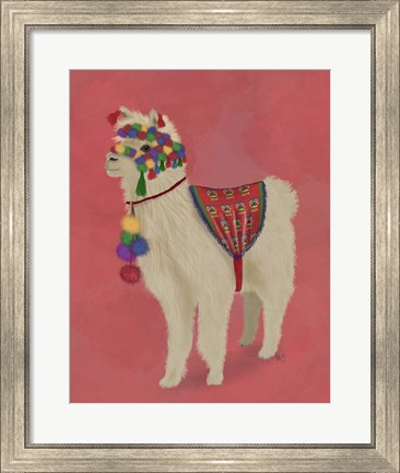 Framed Llama Traditional 2, Full Print
