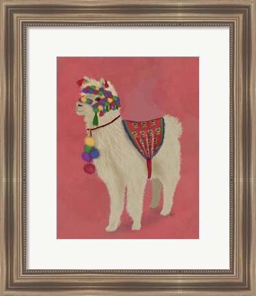 Framed Llama Traditional 2, Full Print