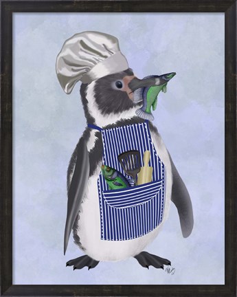 Framed Penguin Chef Print