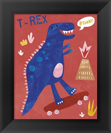 Framed Totally T-Rex Print