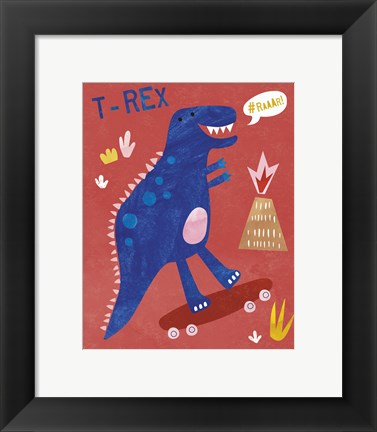 Framed Totally T-Rex Print