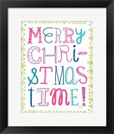 Framed Merry Christmastime Bright Print