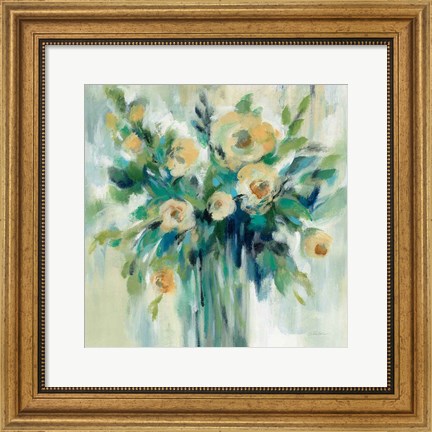 Framed Vase of Flowers Print