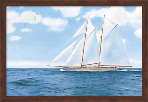 Framed Majestic Sailboat Print