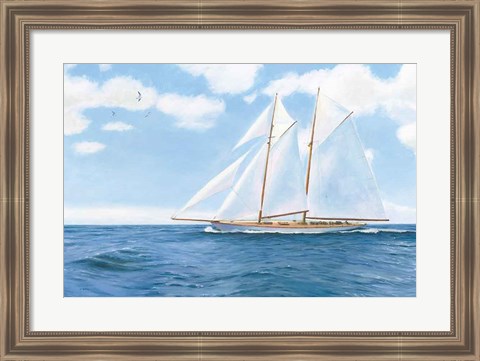 Framed Majestic Sailboat Print