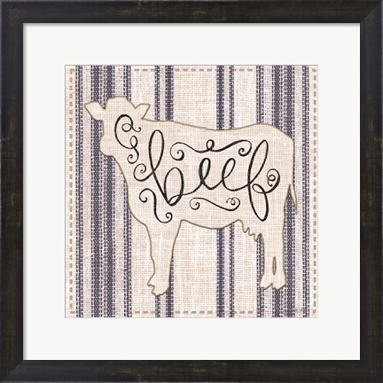 Framed Beef Print