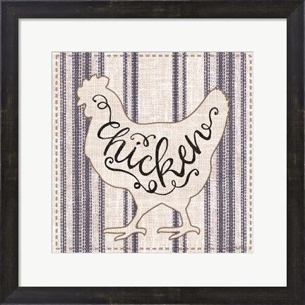 Framed Chicken Print