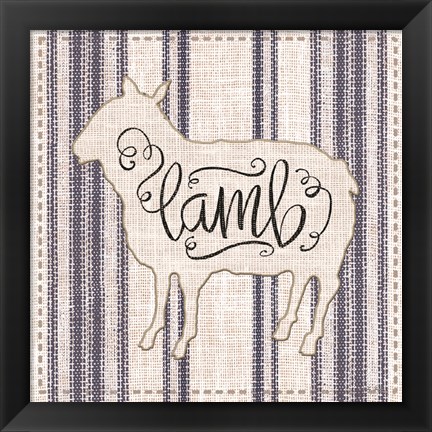 Framed Lamb Print