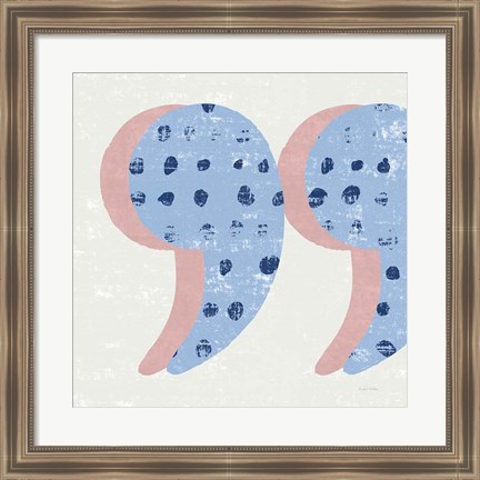 Framed Punctuated Square V Bright Print