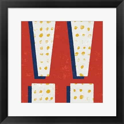 Framed Punctuated Square I Bright Print