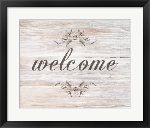 Framed Welcome Print