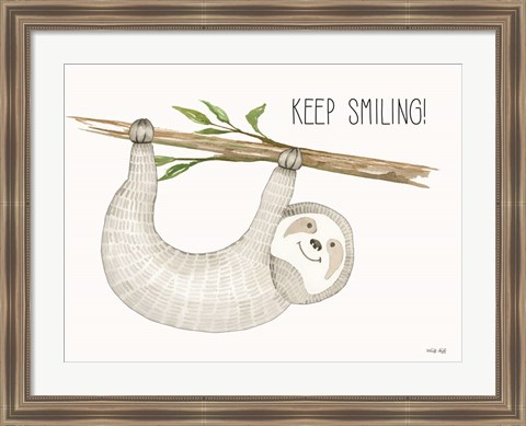 Framed Keep Smiling Print