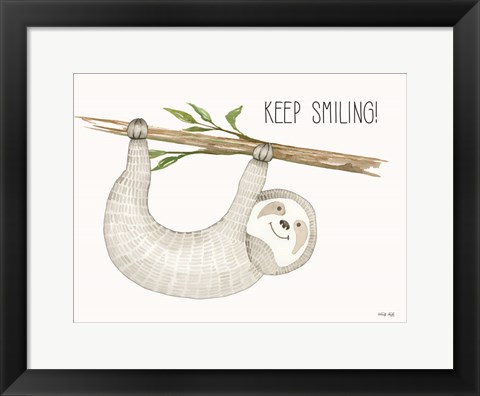 Framed Keep Smiling Print