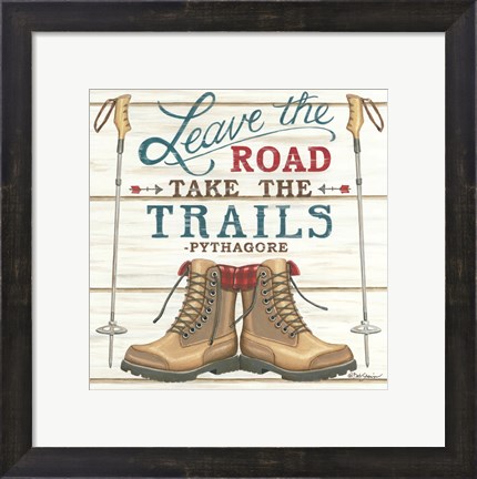 Framed Leave the Road Print