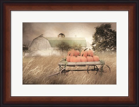 Framed Pumpkin Harvest Print