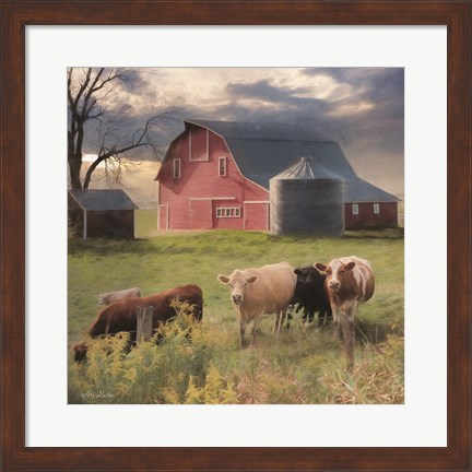 Framed Wyoming Sunset Print