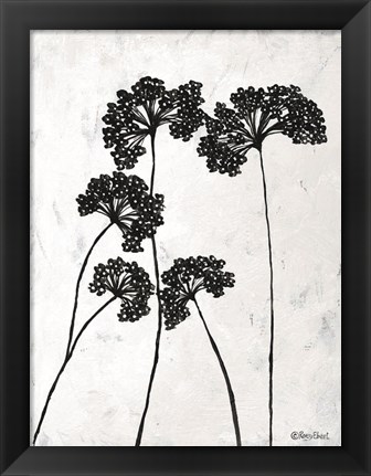 Framed Queen Anne&#39;s Lace I Print