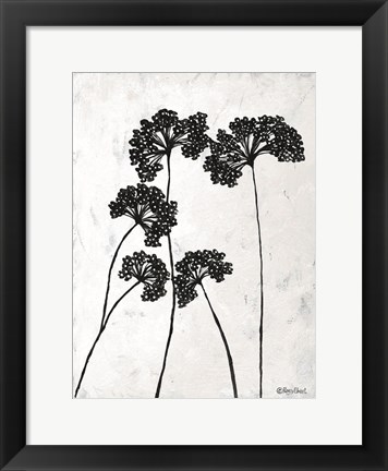 Framed Queen Anne&#39;s Lace I Print